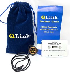 QLink Pendant Necklace For Health & Protection In Original Packaging With Instructional Cassette