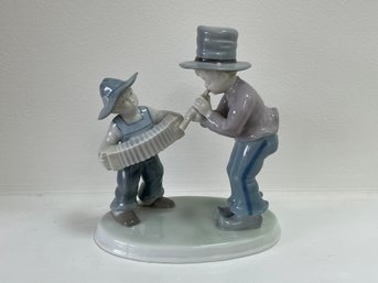 Metzler Ortloff 'Accordian & Flute' Porcelain Figurine