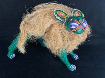 Oaxacan Animalito With Natural Dried Grass Mane