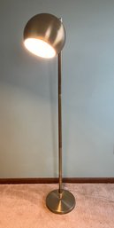 Brushed Brass Globe Floor Lamp