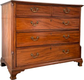 A 19th Century English Mahogany Chest Of Drawers