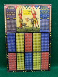 Vintage Unused 1930s 5 Cent Football Punch Board Gambling Game. Displays Beautifully!