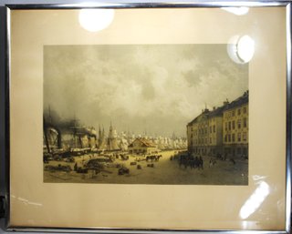 Framed Copy Of An Antique Print