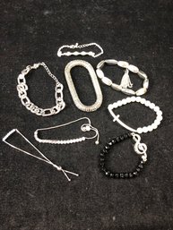 Silver Color Bracelet Lot