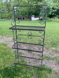 Metal Bakers Rack Great For Out Door Plants Please See All Photos