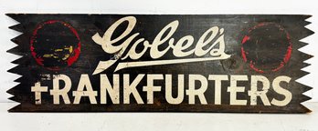 A Vintage Frankfurter Sign - Gobels - Double Sided