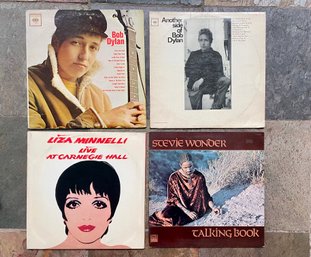 Vinyl Record Albums - Bob Dylan, Liza Minnelli & Stevie Wonder
