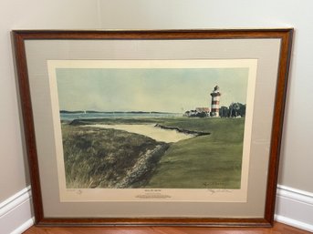 Ray Ellis 'Harbour Town Golf Links' Pencil Signed & Numbered Watercolor Print