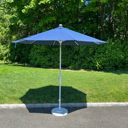 A Frontgate Pool Umbrella With Stand - 1 Of 3