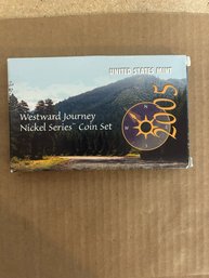 Beautiful 2005 PDS Westward Journey Nickel Series Coin Set In Original Box With COA Nickel Proof