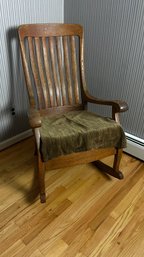 Antique Rocking Chair With Cushion