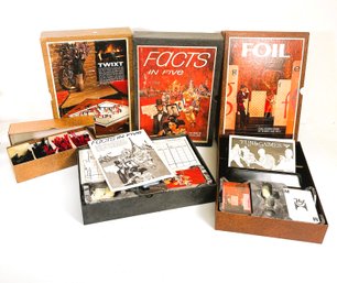 3M Bookshelf Games- 1962 Twixt, 1967 Facts In Five And 1968 Foil