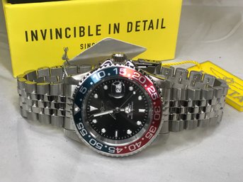 Handsome Brand New $495 INVICTA - PRO DIVER Watch Diver Style - Pepsi Bezel - High Grade Japanese Mome