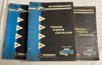 Three 1957-1960 Studebaker Truck Parts Catalogs