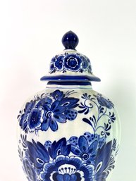 Delftware Lidded Ginger Type Jar