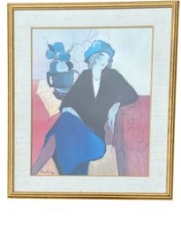 LARGE - ITZCHAK TARKAY 'SUZANNE' LITHOGRAPH