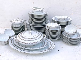 An Antique Ceramic Dinner Service For 8 Plus Many Extras And Serving Pieces