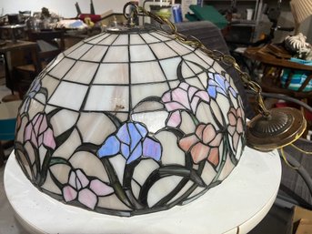 Large Stained  Glass Lamp /chandelier Shade