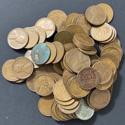 100 Wheat Pennies