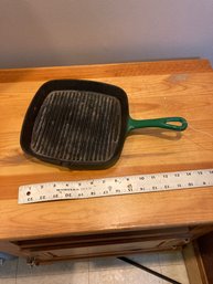 Cuisinart  Green  Enamel Cast Iron Skillet Grill Pan