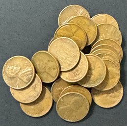 25 Wheat Pennies ALL S Mint