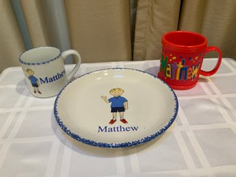 Child's Dishes 'Matthew'