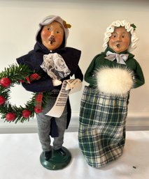 The Carolers - Man With Wreath, Woman With White Muff