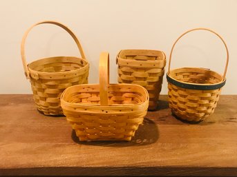 Set Of LONGABERGER Baskets From The Early 2000's