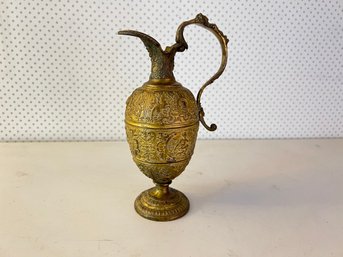 Incredible Gilt Bronze Ewer With Nude Figural Design