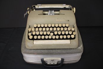 Vintage Smith Corona Sterling Portable Suitcase Typewriter