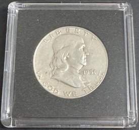 1951-S Benjamin Franklin Silver Half Dollar