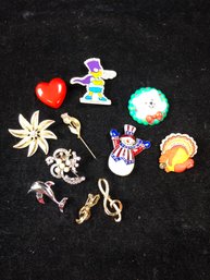 Holiday And Misc Pin Lot