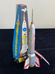 Vintage Tin 'holdraketa' Space Rocket With Friction