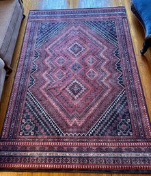 Ruggable Kaden Amber Red Tufted Rug With Pad (9x6), Less Than A Year Old