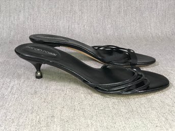 Fantastic $500 SERGIO ROSSI Vero Cucio Kitten Heels - Size 36 Eur / 5-6 US - Beautiful Quality Shoes - NICE !