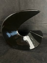 Modern, Organic, Black Vase