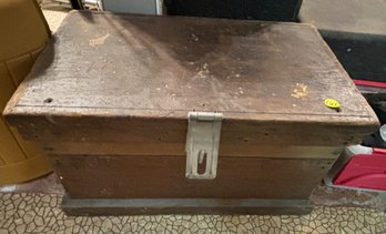 ANTIQUE TOOL CHEST AND YOKE