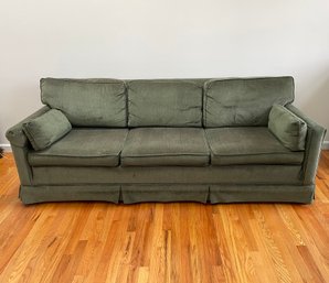 Ethan Allen Green Upholstered Sofa #1 Of 2 Available