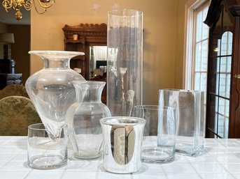 Assorted Glass Vases Collection