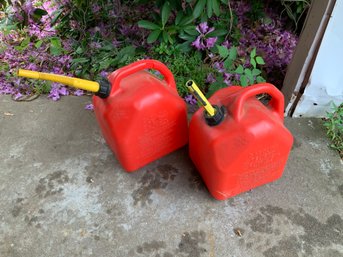 Two 5 Gallon Gas Cans