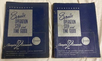 Two 1952 Studebaker Service Operation Step And Time Guide Manuals