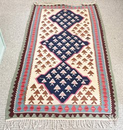 A Beautiful Geometric Wool Carpet