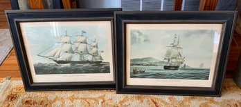 Pair Of English Victorian Man O' War Ships ~ The Lord Loather & Ethiopian 838 Tons ~