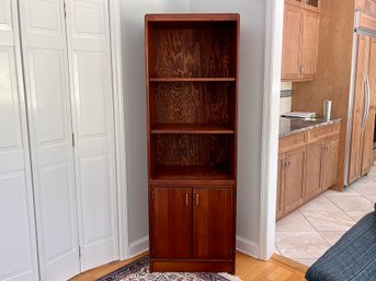 Open Shelf 2- Door Storage Cabinet