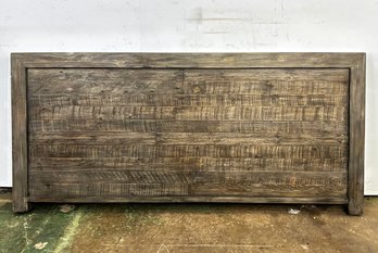 A Modern Bespoke Reclaimed Wood Queen Headboard