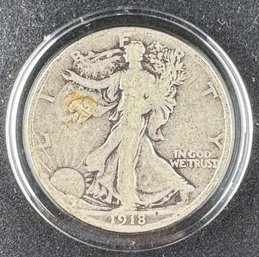 1918-S Walking Liberty Silver Half Dollar