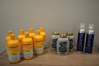 Twelve(12) Bottles Of Hair Products Including Ten(10) Conditioners Two(2) Icing Shampoo