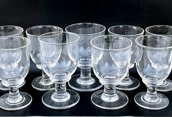 A Set Of 9 Crystal Wine Goblets By Simon Pearce