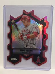 2013 Topps Chrome Mike Trout Die Cut Insert Card - K