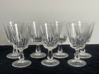 Crystal Water Goblets - Set Of 7